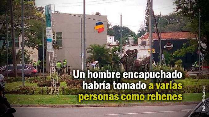 ¡Como de película! Frustran atraco a entidad bancaria en Cali