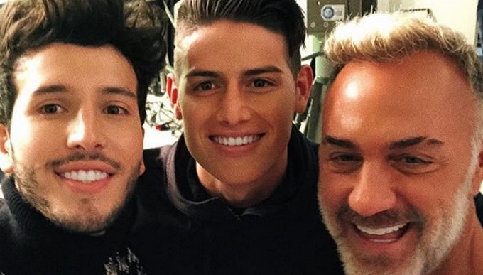 Sebastián Yatra, James Rodríguez y Gianluca Vacchi/ Tomada de Instagram: @sebastianyatra