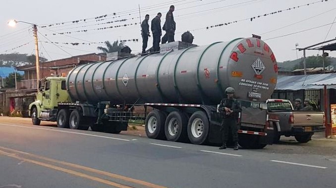 3.5 toneladas de marihuana cripy eran transportadas en un tracto camión cisterna