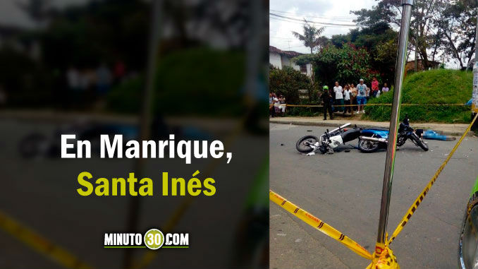 VIDEO y FOTOS: Colisión entre dos motos se saldó con una mujer muerta