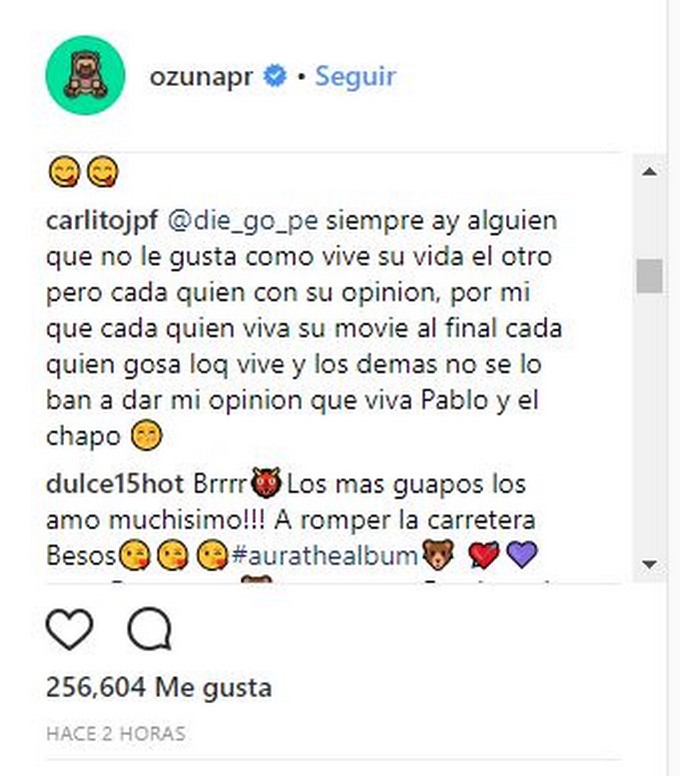 De nuevo el reguetón asociado con el narcoterrorismo, esta vez Ozuna es el protagonista 3 Captura24
