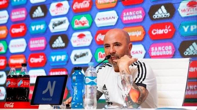 Jorge Sampaoli: “Sería imprudente decir si Armani será titular”