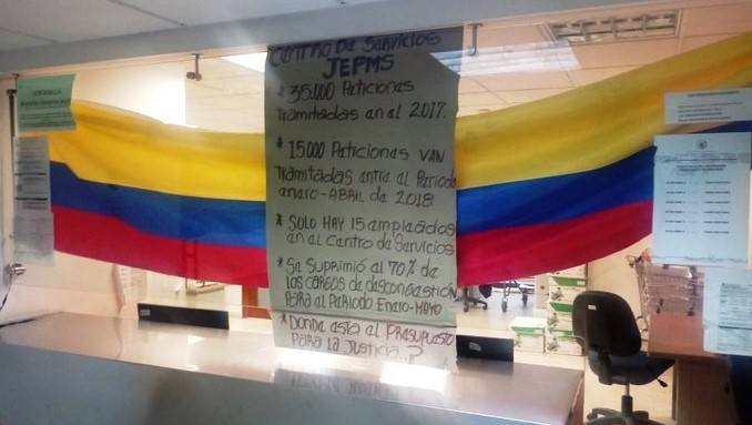 En paro juzgados de ejecución de penas de Cali