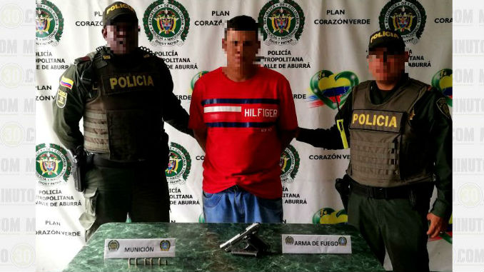 Con una 7.65 lo capturaron en Itagüí 1 Porte_ilegal