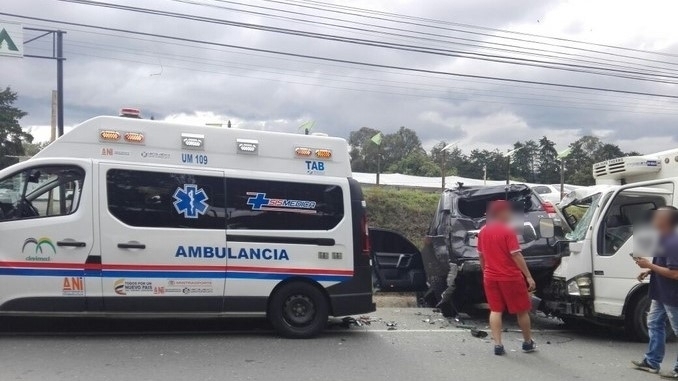 Accidente en la autopista Medellín - Bogotá