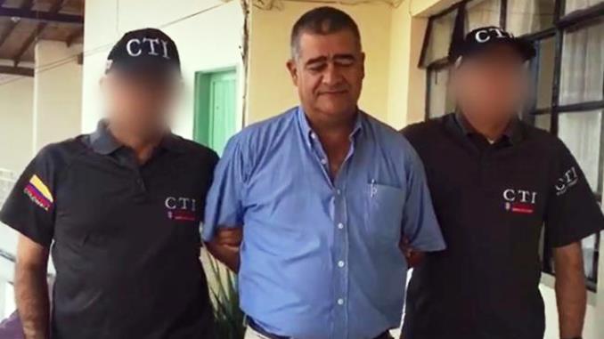 Captura de Raúl Hernando Roldán Pérez, alcalde de Yalí