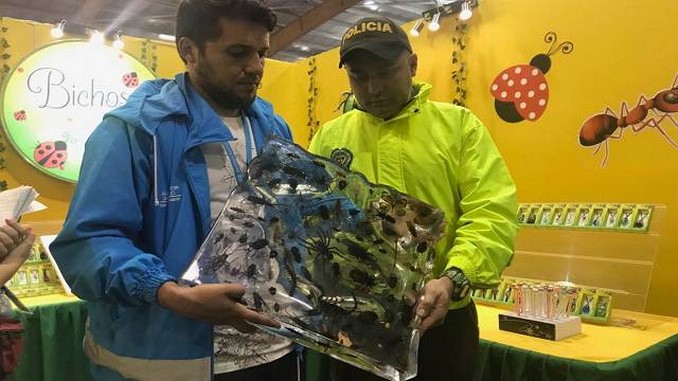 Incautaron productos elaborados con fauna exótica en plena Feria del Libro en Bogotá