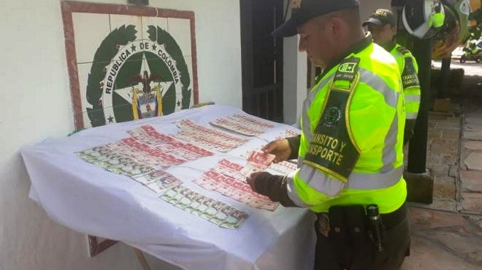 Policía incautó en Santander $4.500.000 en billetes falsos