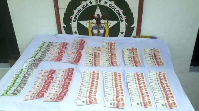 Policía incautó en Santander $4.500.000 en billetes falsos