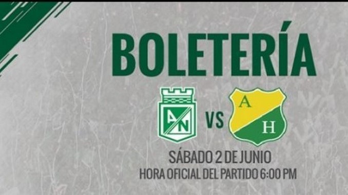 Boletería para partido de vuelta entre Nacional y Huila, está a la venta