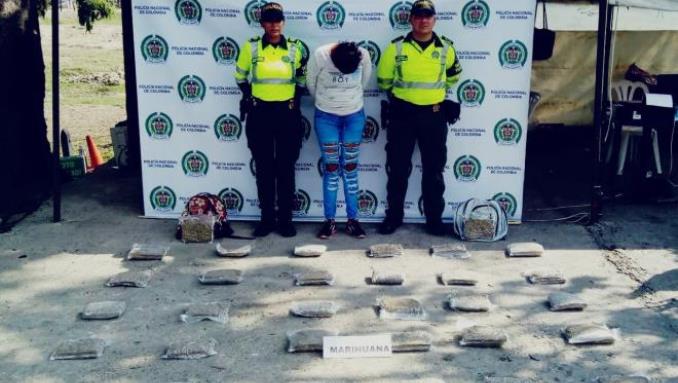 Capturada con marihuana en Santa Marta