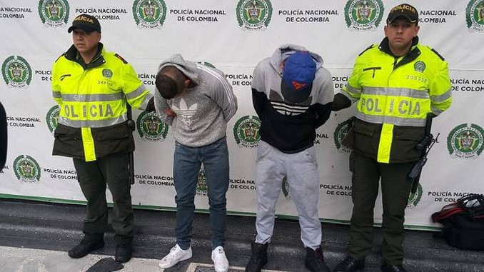 Los capturaron por asaltar en un casino de Bogotá