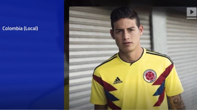 EN VIDEO: Colombia tiene una de las 10 mejores camisetas del Mundial de Rusia