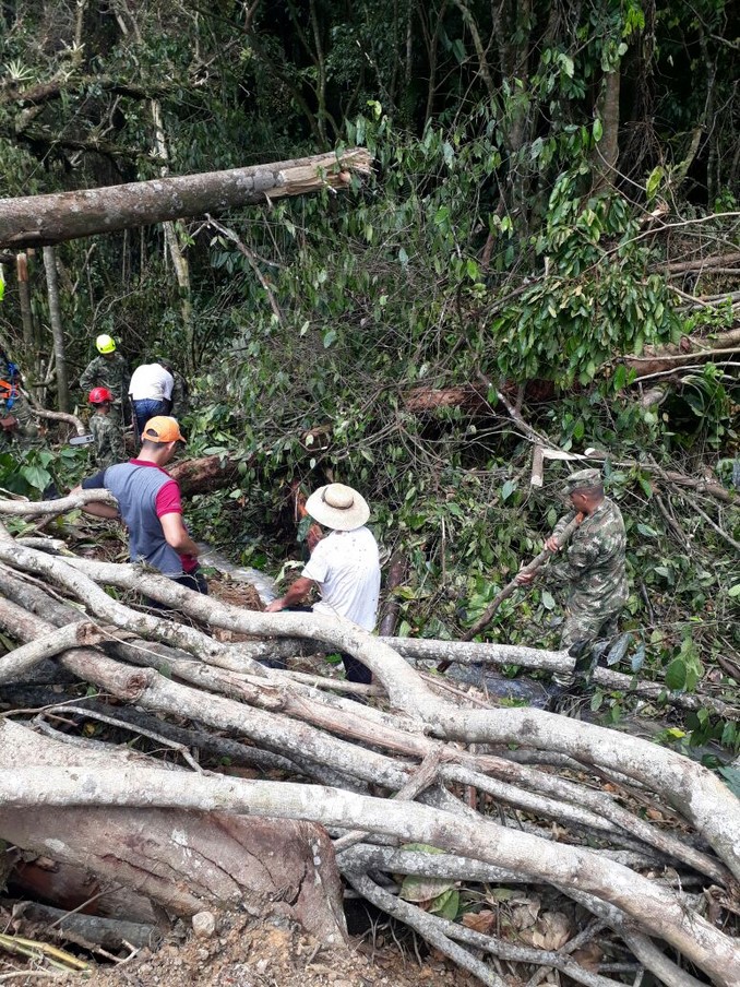 Ejército atendió emergencia por derrumbe en Acacías, Meta