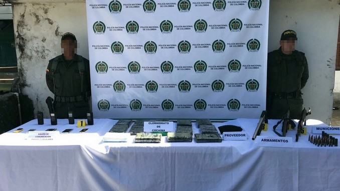 Incautaron cocaína, armas y equipos de comunicación en Acandí