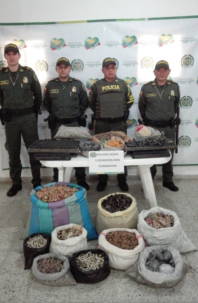 Fábrica clandestina de pólvora Abejorral