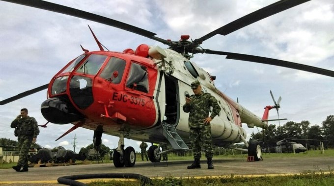 VIDEO: Helicóptero utilizado en la Operación Jaque apoyará traslado de ayudas a Valdivia