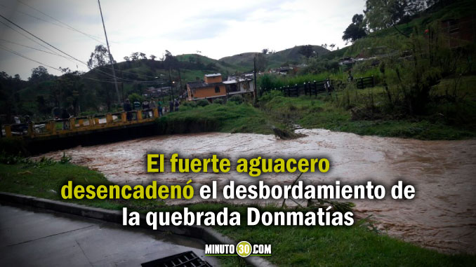 Autoridades entregan balance sobre la emergencia por temporada invernal en Donmatías