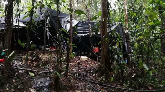 En Nariño las autoridades destruyeron laboratorio artesanal en el que procesaban cocaína