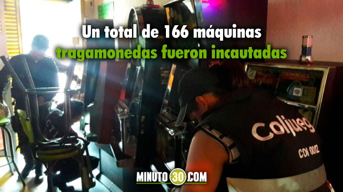 VIDEOS y AUDIOS: En una tarea conjunta autoridades le cayeron a casinos ilegales 3 maquinas tragamonedas