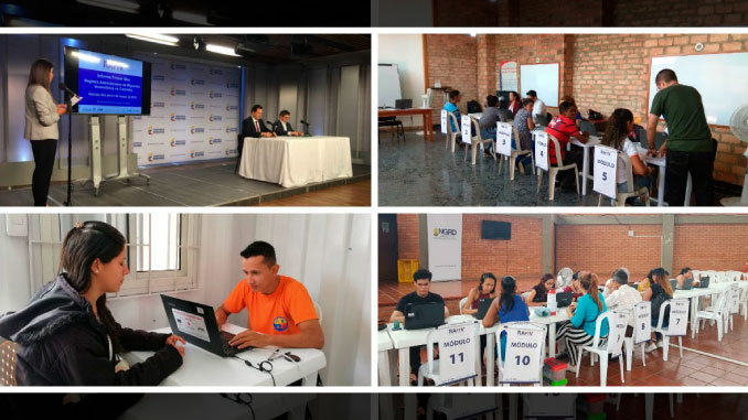 Más de 203.000 personas se inscribieron en el primer mes del Registro Administrativo de Migrantes Venezolanos