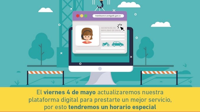 Secretaría de Movilidad de Envigado atenderá este viernes solo hasta el mediodía
