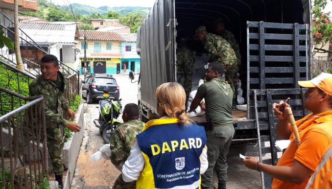 Los albergues de Tarazá reciben la ayuda humanitaria para las familias que fueron evacuadas, Hidroituango