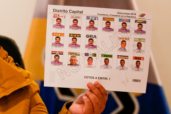Maduro aparece 10 veces en el tarjetón de las presidenciales venezolanas 3 tarjeton venezuela maduro 1 Copiar