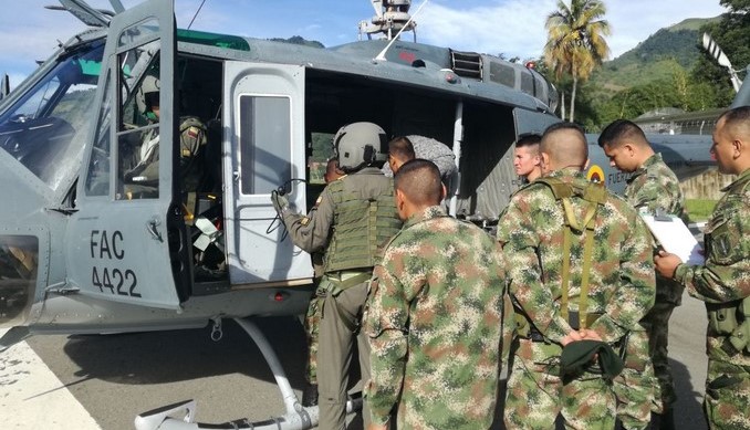 Así fue el traslado de suboficial del Ejército que sufrió un accidente