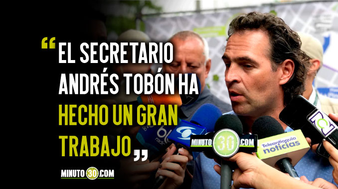 Alcalde de Medellín rechazó amenazas al Secretario de Seguridad por medio de grafitis