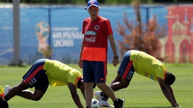 Entrenamiento de la selección colombiana