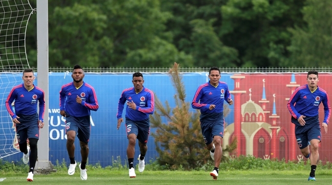 Colombia, ante una nueva jornada, con expectativa por evolución de dos jugadores 1 Colombia entrenamiento