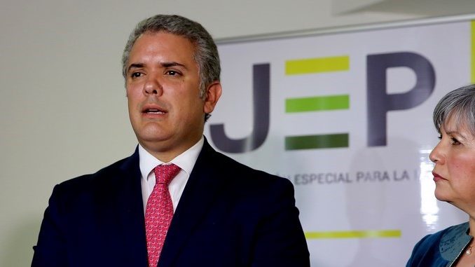 Duque insta a "buscar un acuerdo" esta semana sobre Justicia Especial de Paz
