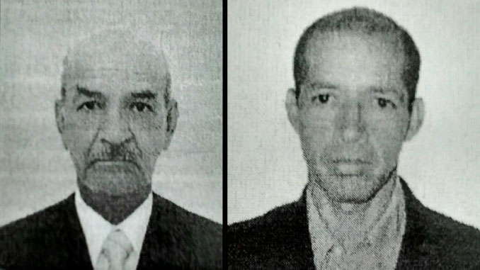 Elías de Jesús Gómez López y Porfirio Antonio Gómez Vargas, padre e hijo asesinados