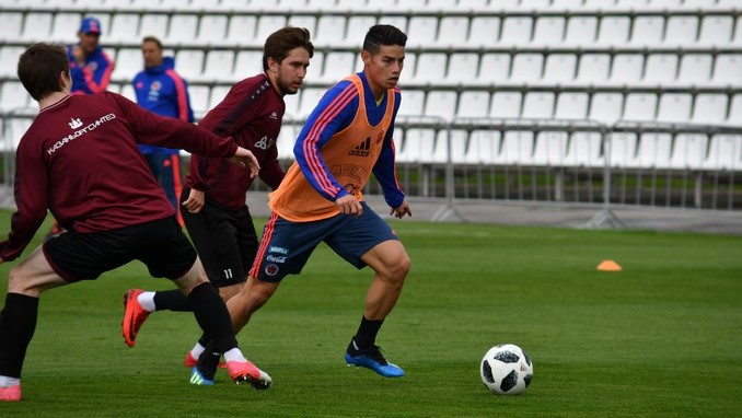 La Selección Colombia entrena a doble jornada en la preparación de su segundo partido del Mundial 1 Entrenamiento Seleccion Colombia en Rusia 6