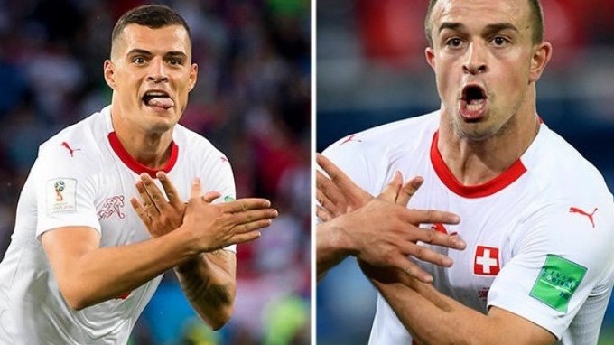 La Fifa multó a los jugadores de Suiza Xhaka y Shaqiri por “celebración política” de gol ante Serbia