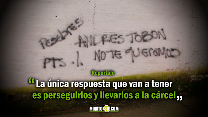 Secretario de Seguridad de Medellín responde a grafitis amenazantes en su contra