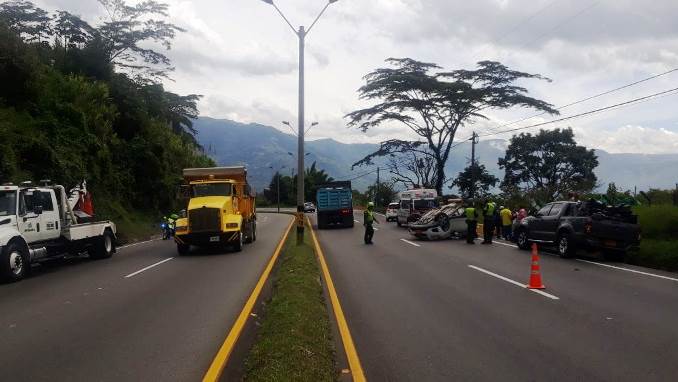 Seis lesionados dejó un accidente de tránsito en Copacabana