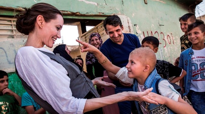 Angelina Jolie visits West Mosul/ EFE