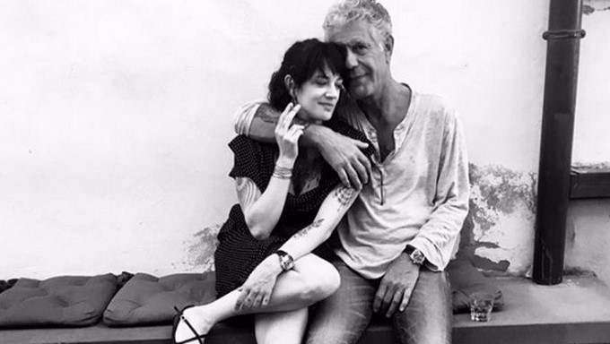 Asia Argento y Anthony Bourdain/ Tomada de Instagram: @anthonybourdain