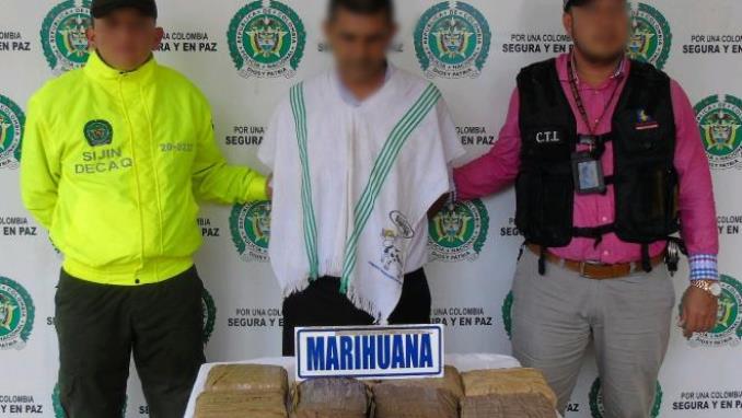 Capturado con marihuana en Caquetá