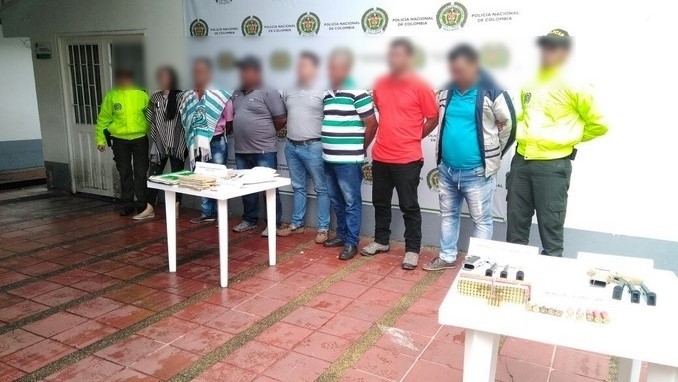 Siete asegurados por integrar organización señalada de urbanización ilegal en el Meta