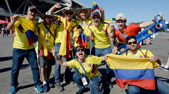 La fiesta se desató en Samara, donde Colombia ganó el grupo 1 colombianos en rusia Copiar2
