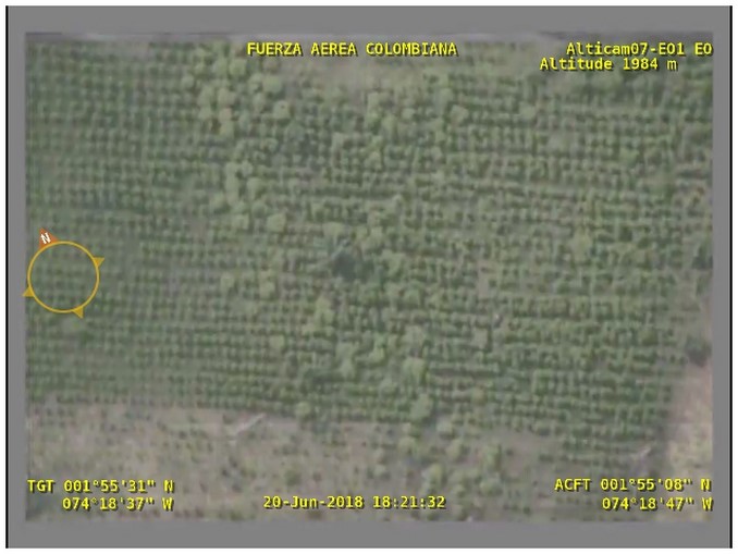Con aeronaves de la Fuerza Aérea se logró la destrucción de 124 hectáreas de cultivos ilícitos en Meta