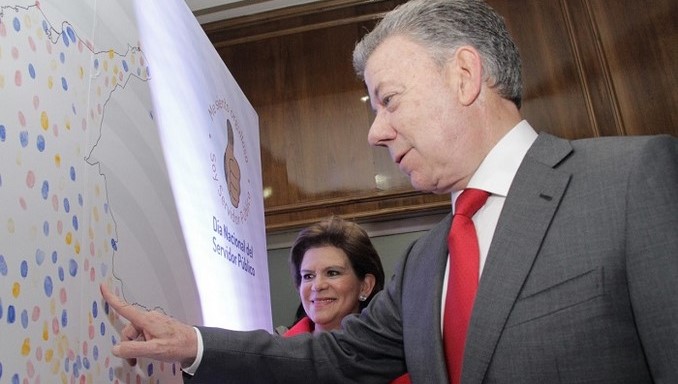 El presidente Juan Manuel Santos.