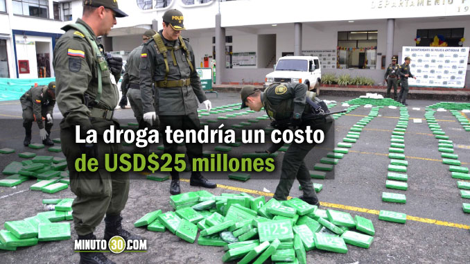 Cocaína incautada en Belmira del Clan del Golfo