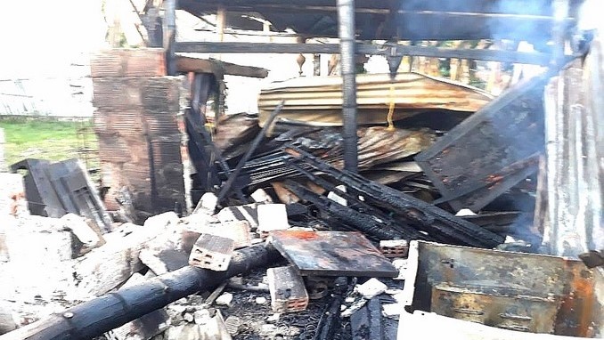 Nueve viviendas destruidas, el saldo que dejó un incendio en Jamundí