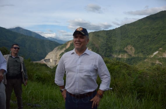 Duque asegura que ayudará a sacar adelante la hidroeléctrica de Ituango