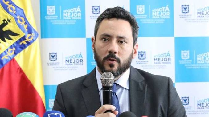 El secretario de Seguridad de Bogotá, Jairo García Guerrero