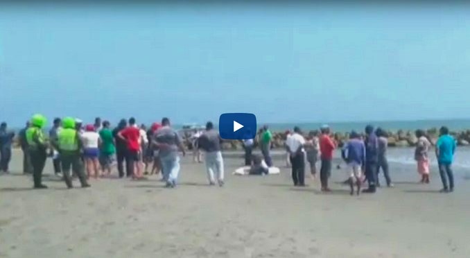 Rescataron cuerpo de venezolano que se ahogó en las playas de Marbella, en Cartagena